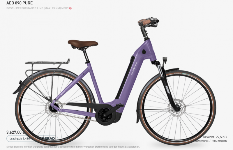 Velo de Ville AEB 890 PURE Rücktritt-0